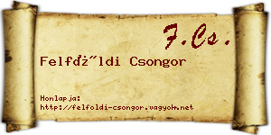 Felföldi Csongor névjegykártya