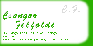 csongor felfoldi business card