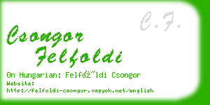 csongor felfoldi business card